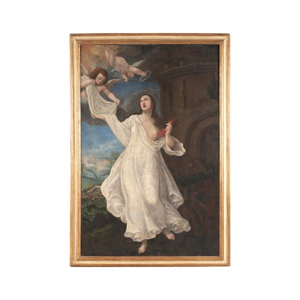 Scuola del XVII secolo Santa Barbara