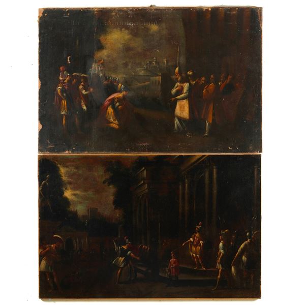 Scuola del XVII secolo Episodi tratti dalla storia antica