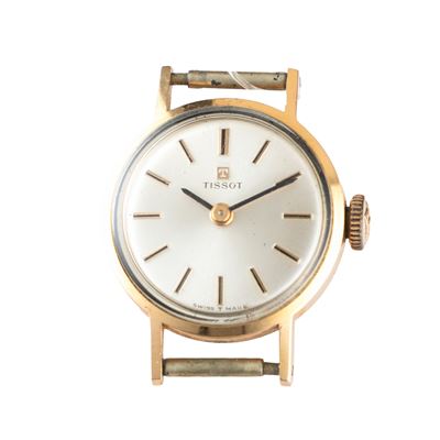 Orologio da polso in oro giallo 18k con quadrante argenté e carica manuale