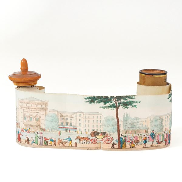 Pergamena con stampa entro custodia