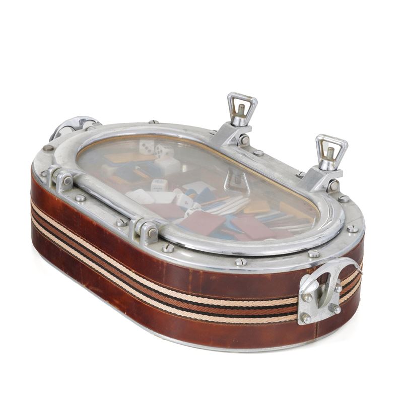 Set da poker entro teca  - Auction Antiquariato del XX secolo - Cambi Casa d'Aste