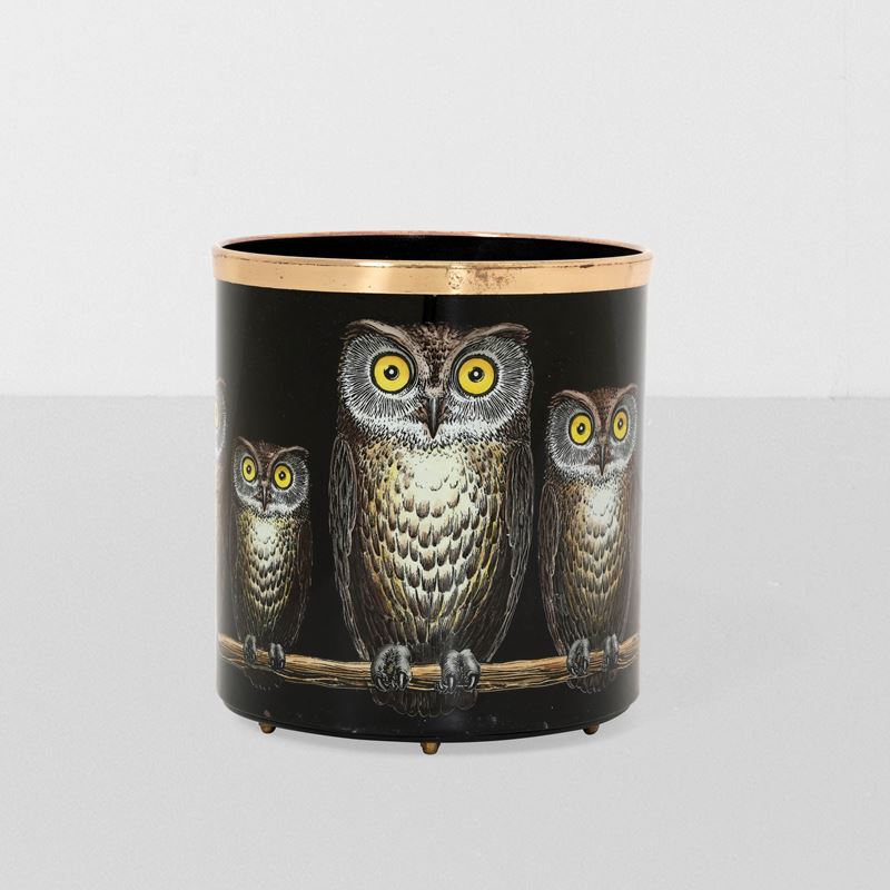 Piero Fornasetti : Portacarte Civette  - Asta Design - Cambi Casa d'Aste