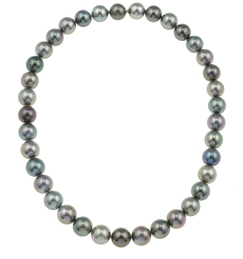 Tahitian pearl necklace  - Auction Fine Jewels - Cambi Casa d'Aste