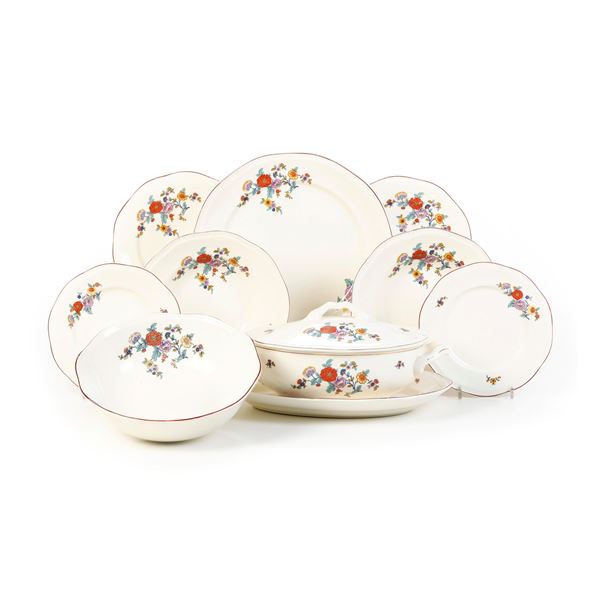 Servizio da tavola.<BR>Laveno, Società Ceramica Italiana, metà del XX secolo.