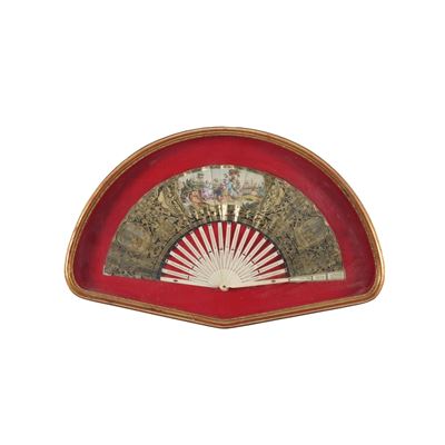 Ventaglio Entro Cornice con Scena di Gioco