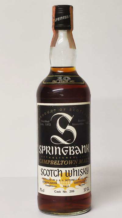 Springbank 10 Years Old 1972, Campbeltown Malt Scotch Whisky