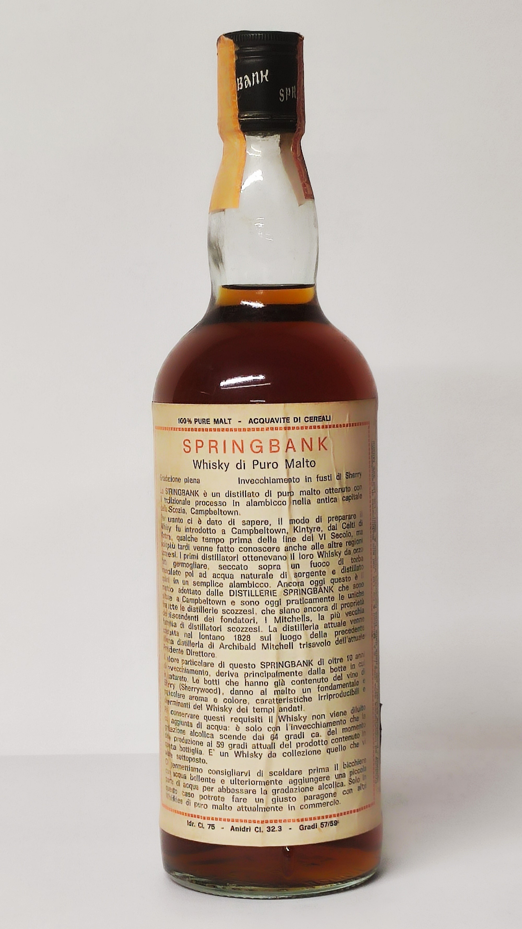 Springbank 10 Years Old 1972, Campbeltown Malt Scotch Whisky