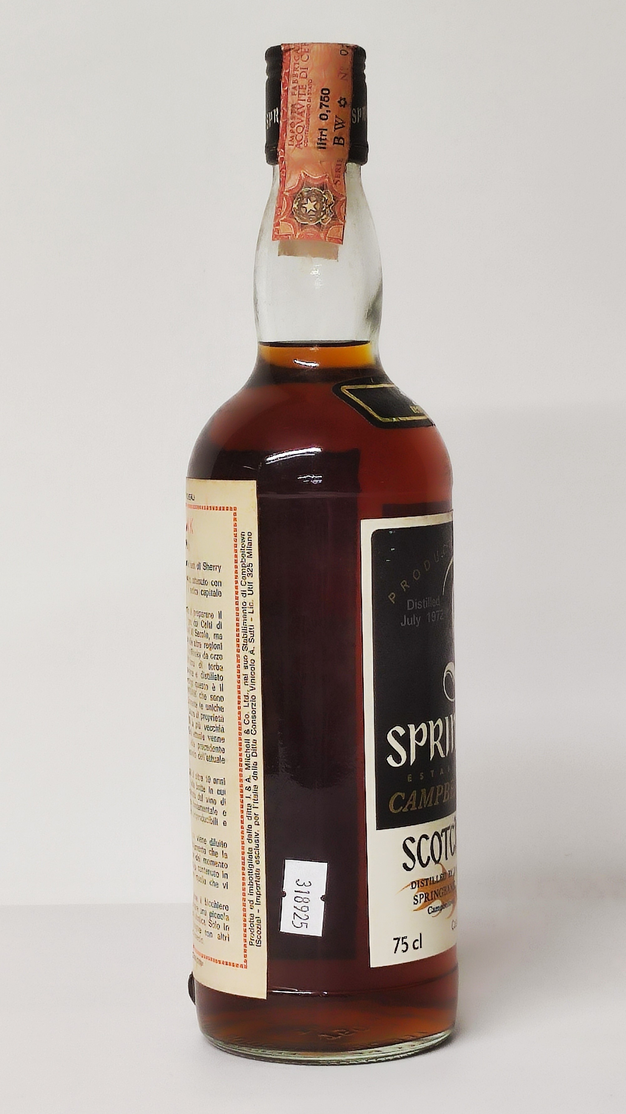 Springbank 10 Years Old 1972, Campbeltown Malt Scotch Whisky