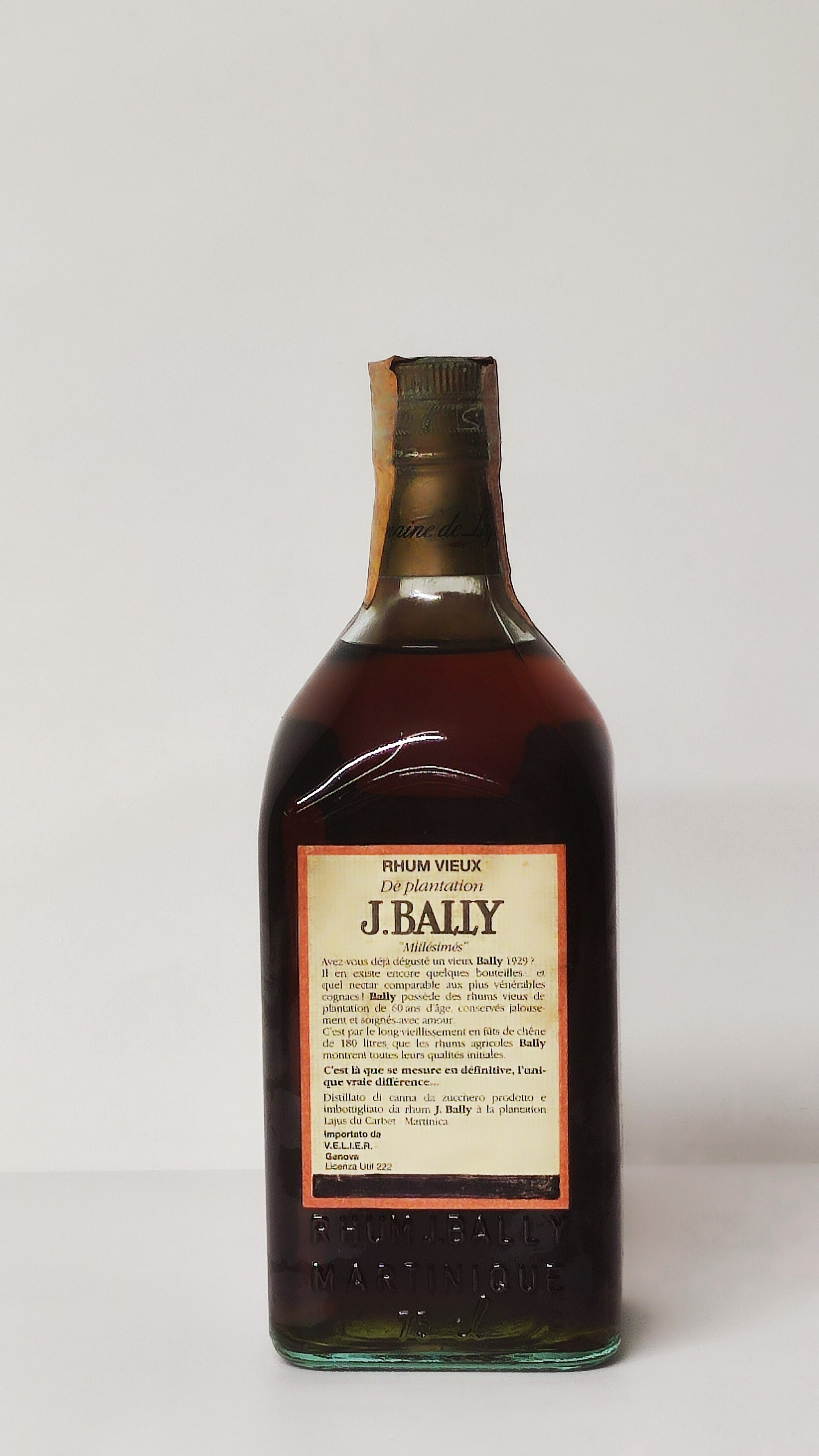 J. Bally 1966, Rhum Martinique