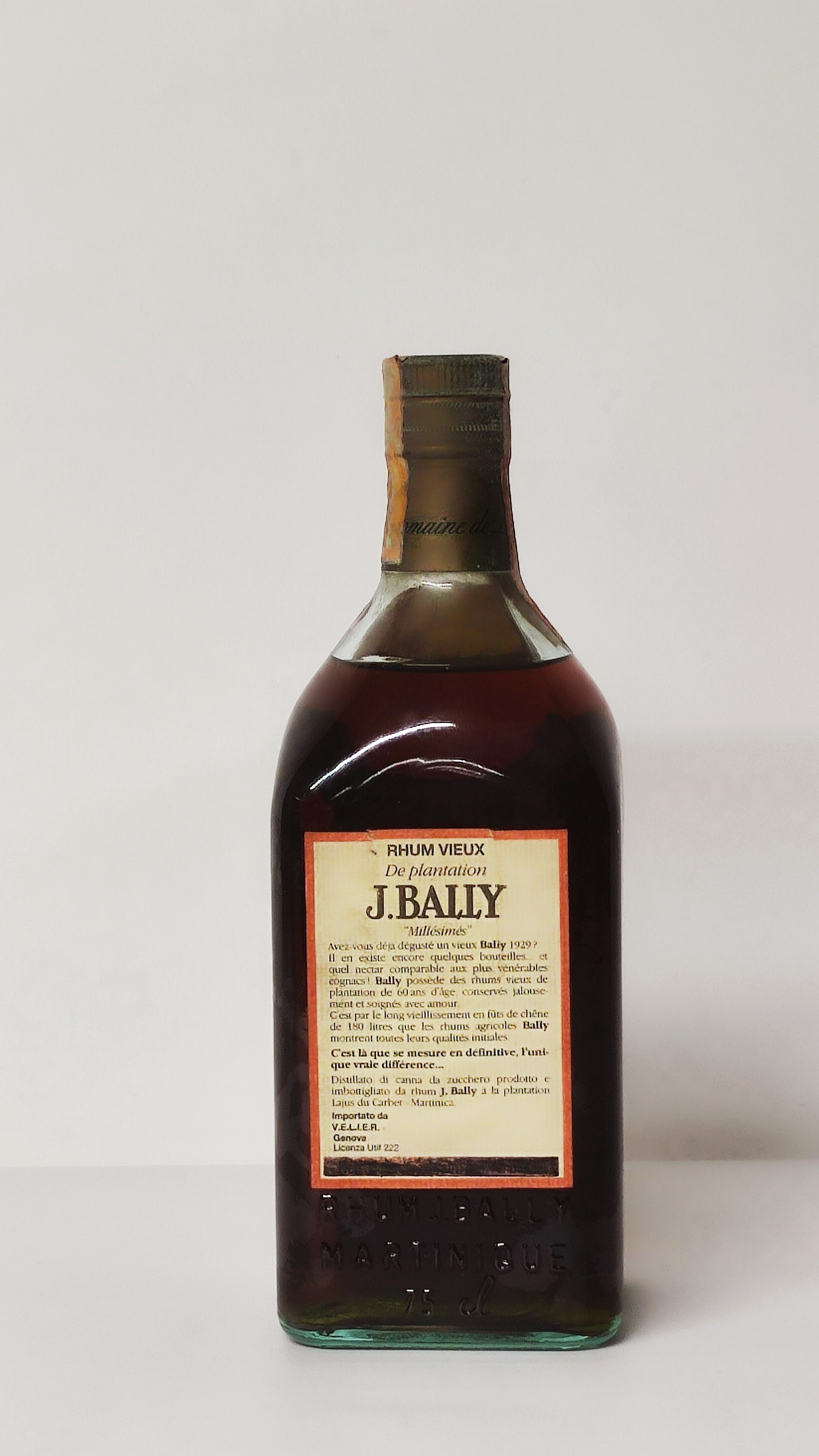 J. Bally 1966, Rhum Martinique