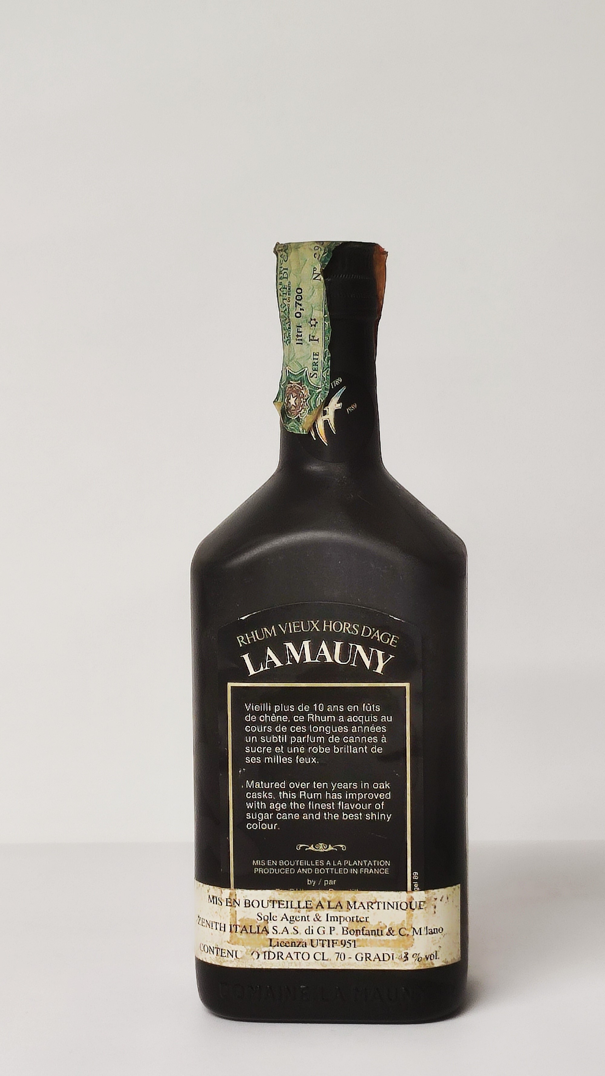 La Mauny 10 Years Old, Rhum Hors D'age