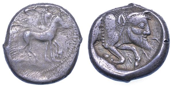 SICILIA - GELA. Tetradracma, prima del 405 a.C.