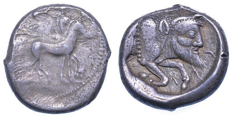 SICILIA - GELA. Tetradracma, prima del 405 a.C.  - Asta Numismatica - Cambi Casa d'Aste