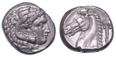 Sicilia - Periodo Siculo Punico. Tetradracma, 300-289 a.C.