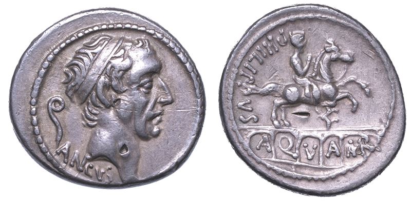 MARCIA. L. Marcius Philippus, 56 a.C. Denario.  - Auction Numismatics - Cambi Casa d'Aste