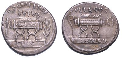 Pompeia. Q. Pompeius Rufus, 54 a.C. Denario.