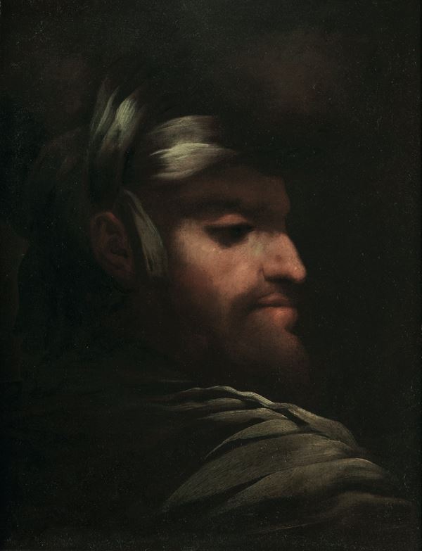 Scuola del XVII secolo Profilo maschile