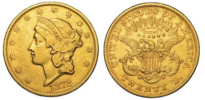 Usa. Republic. 20 Dollars “liberty Head” 1872. Zecca di Philadephia, Pennsylvania.