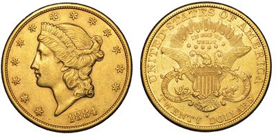 Usa. Republic. 20 Dollars “liberty Head” 1884. Zecca di San Francisco, California.
