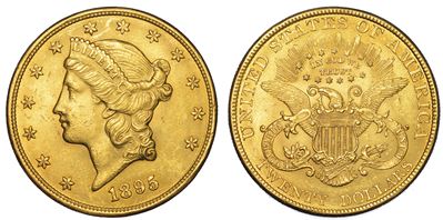 Usa. Republic. 20 Dollars “liberty Head” 1895. Zecca di Philadephia, Pennsylvania.