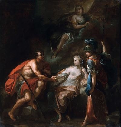 Scuola Veneta del XVIII Secolo il Giudizio di Paride