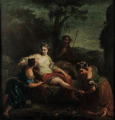 Scuola Veneta del XVIII Secolo Diana e Atteone