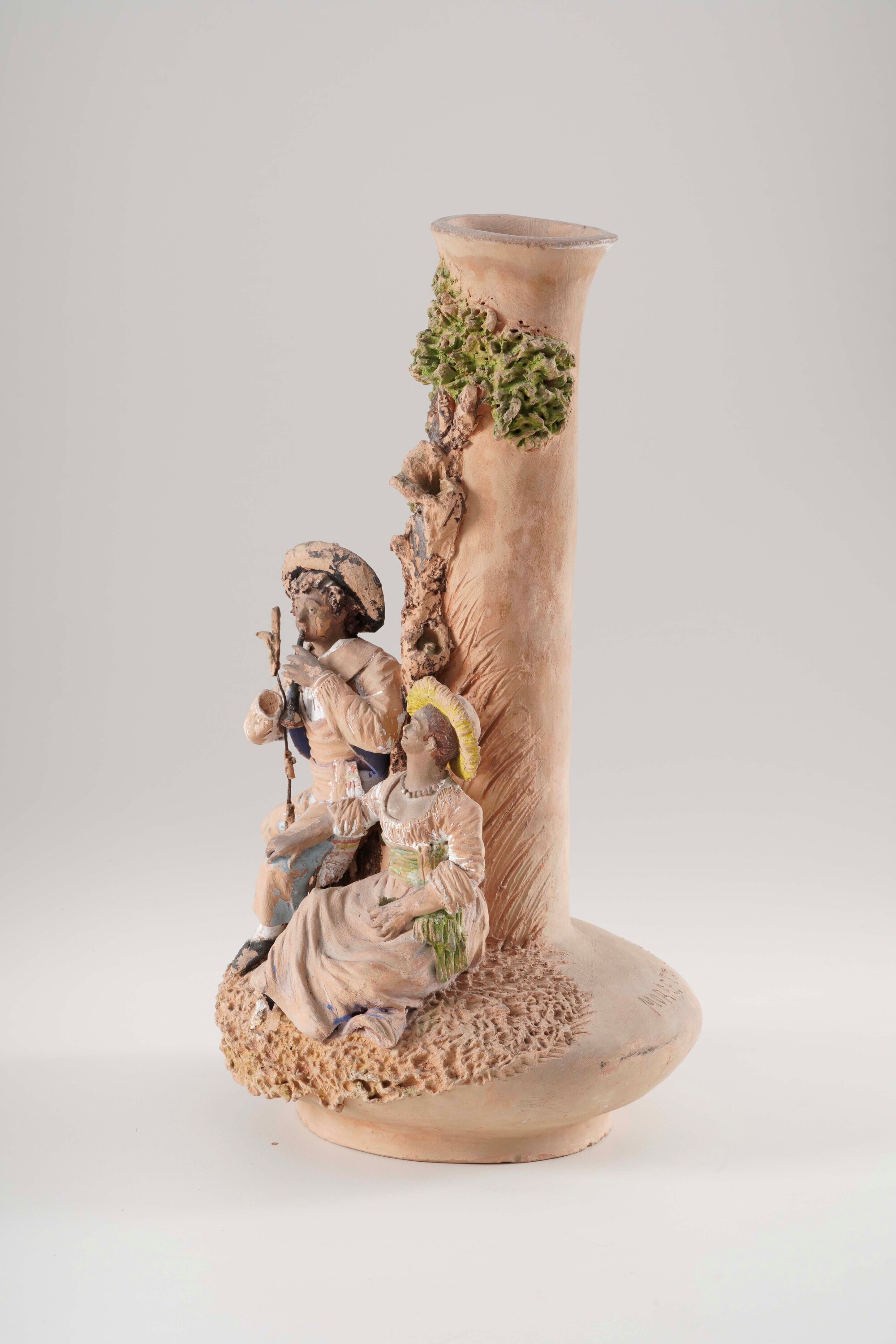 Scultore di fine XIX-inizi XX secolo, Gruppo con scena pastorale