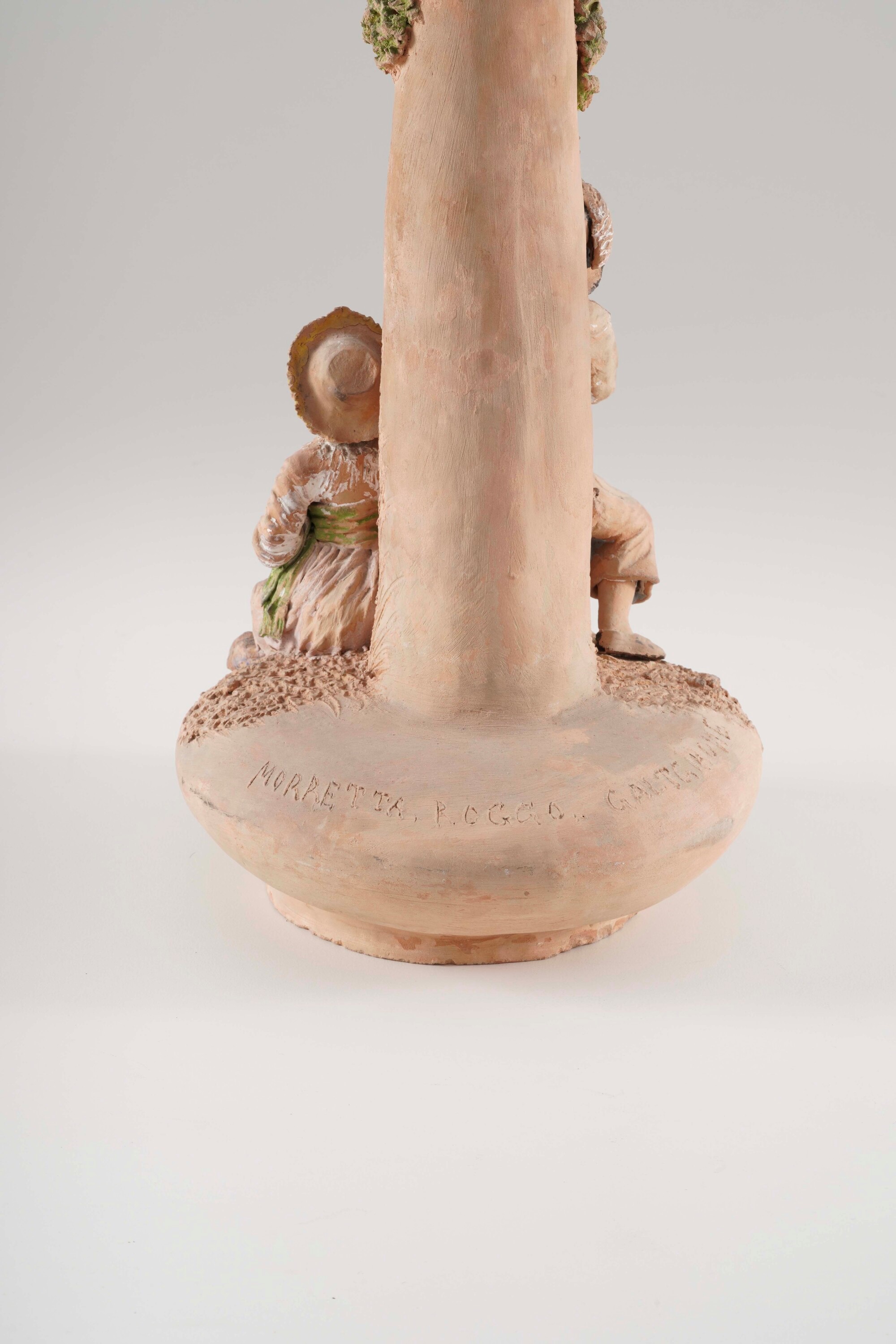 Scultore di fine XIX-inizi XX secolo, Gruppo con scena pastorale