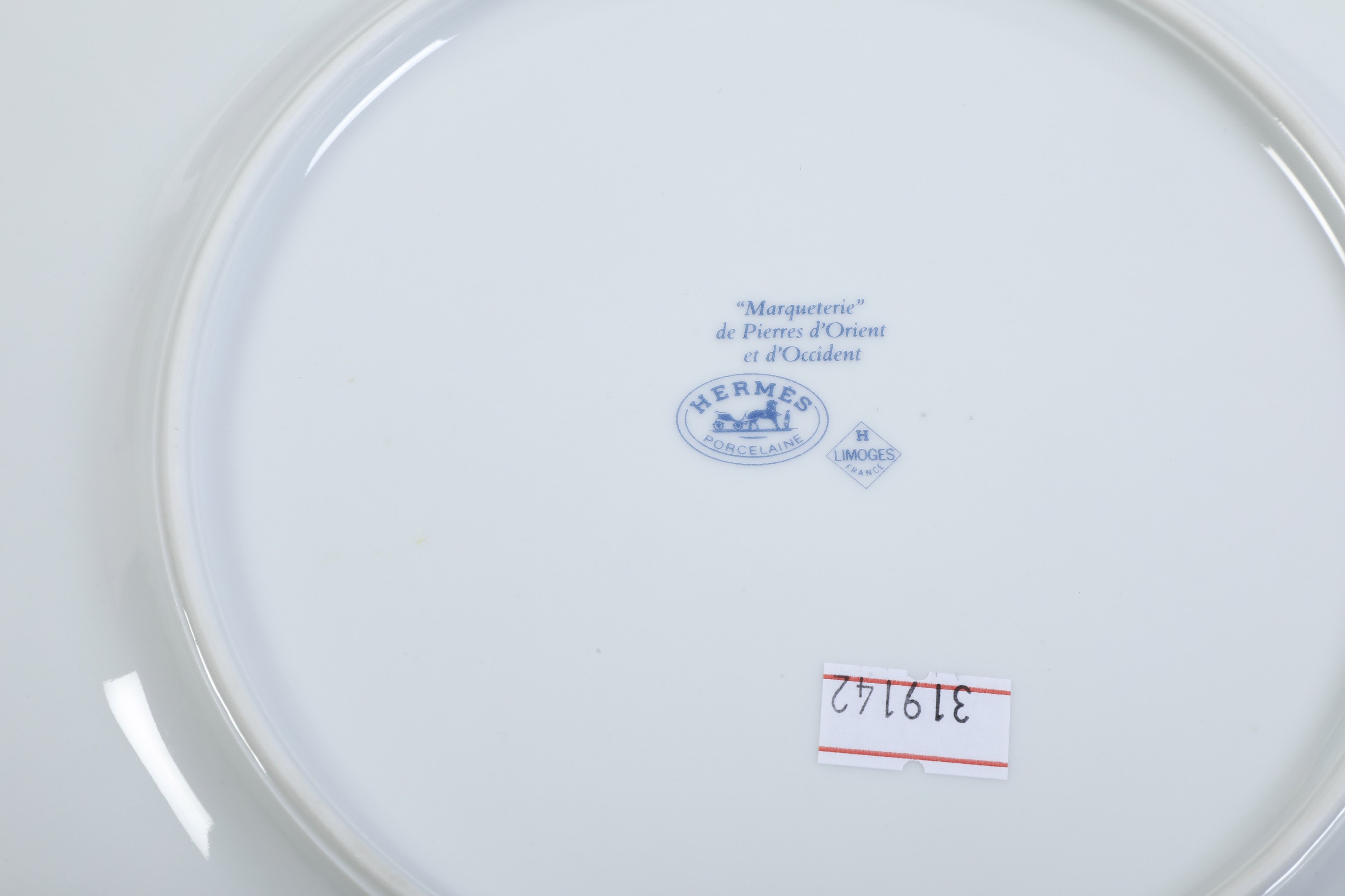 Parte di Servizio da Tavola Hermès "marqueterie De Pierres Dures D'orient Et D’occident"limoges, ...