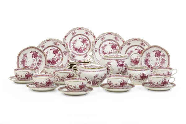 Servizio da tè per "Rouard Paris". Limoges, Manifattura Theodore Haviland, prima metà del XX secolo. 