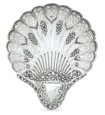 Centrotavola a Guisa di Conchiglia. Sheffield 1895, Argentiere J. Dixon & Sons