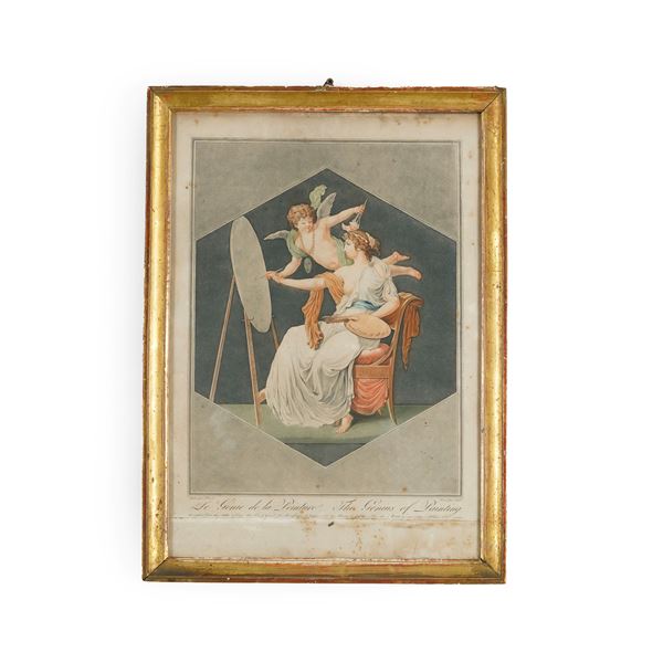 Ridè (attivo verso il 1780-1800) Le Génie de la Peinture