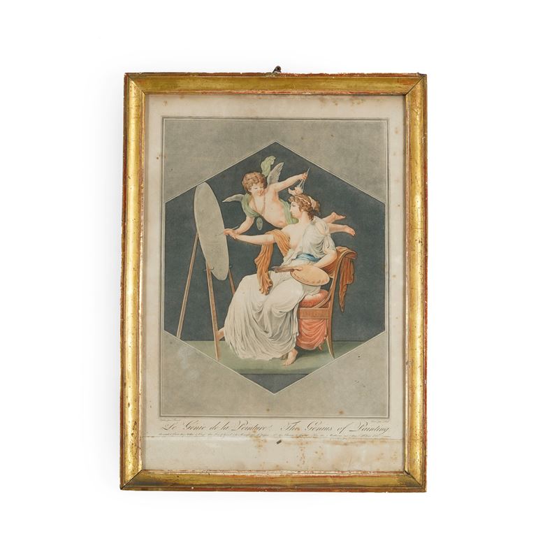 Ridè (attivo verso il 1780-1800) Le Génie de la Peinture  - Asta Antiquariato - Cambi Casa d'Aste