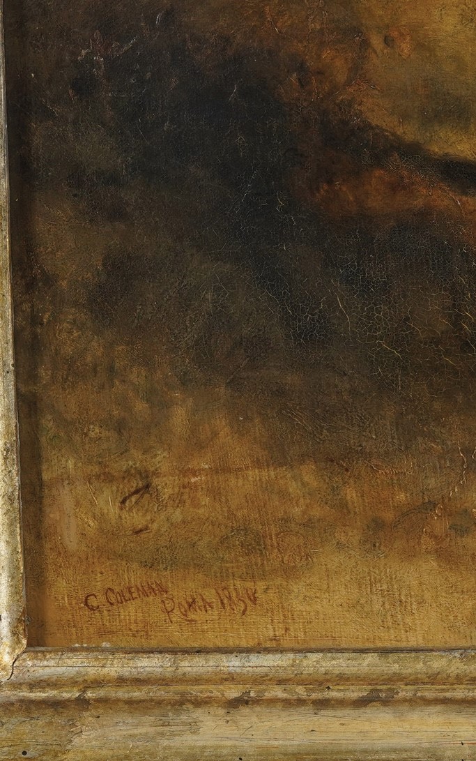 Pittore del XIX-XX Secolo il Ritorno dai Campi