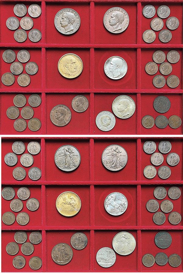 REGNO D’ITALIA. Lotto di 42 monete.
