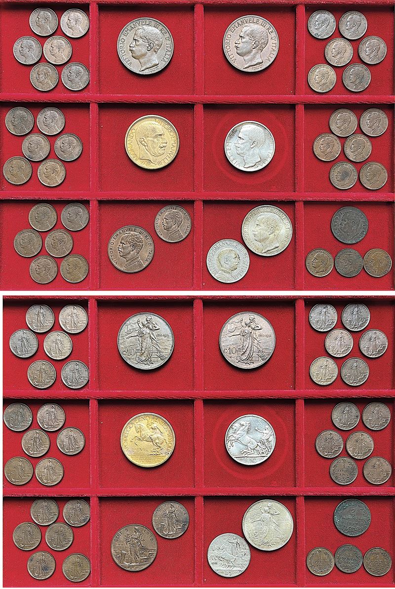 REGNO D’ITALIA. Lotto di 42 monete.  - Auction Numismatics - Cambi Casa d'Aste