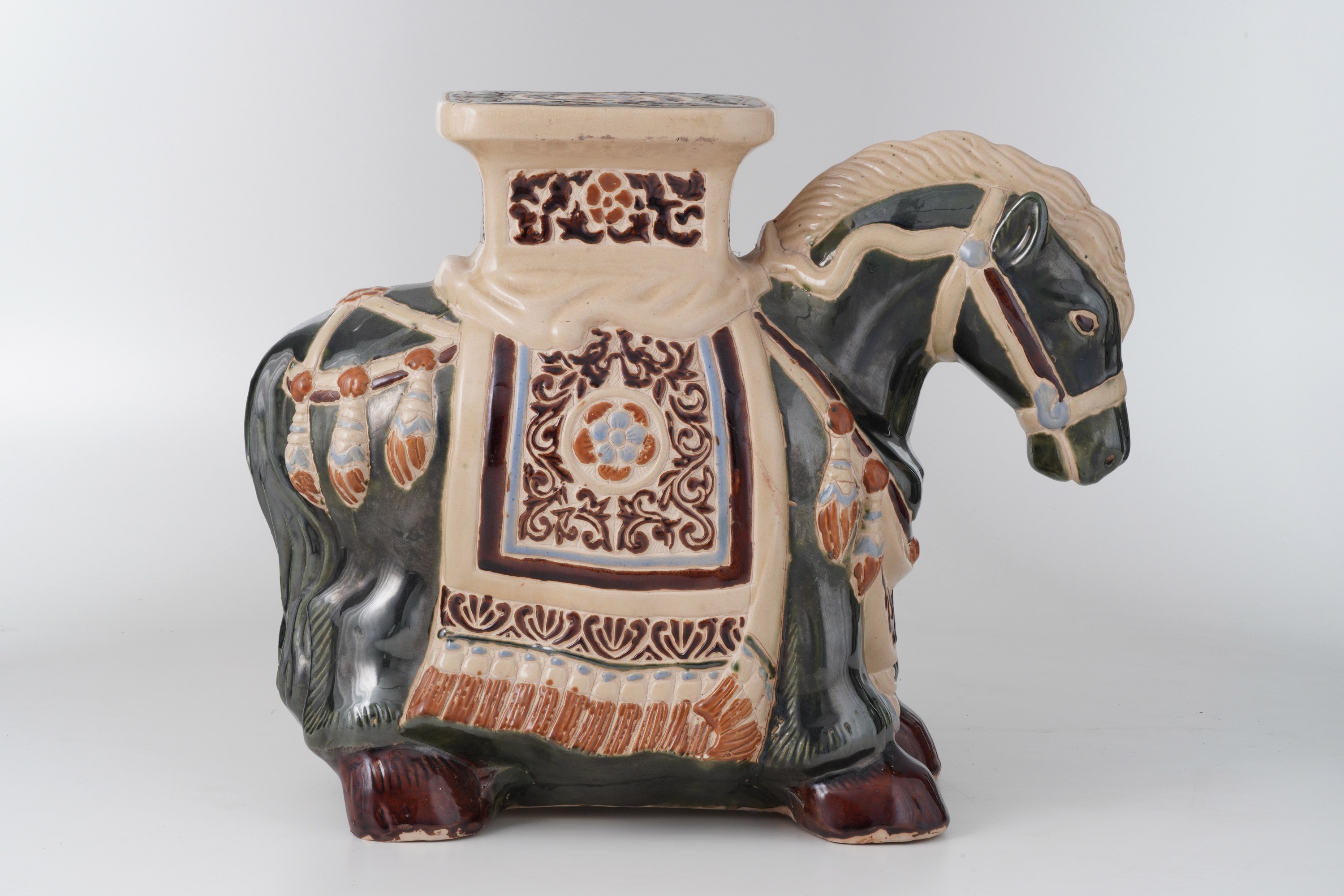 Cavallo in Ceramica Portavaso