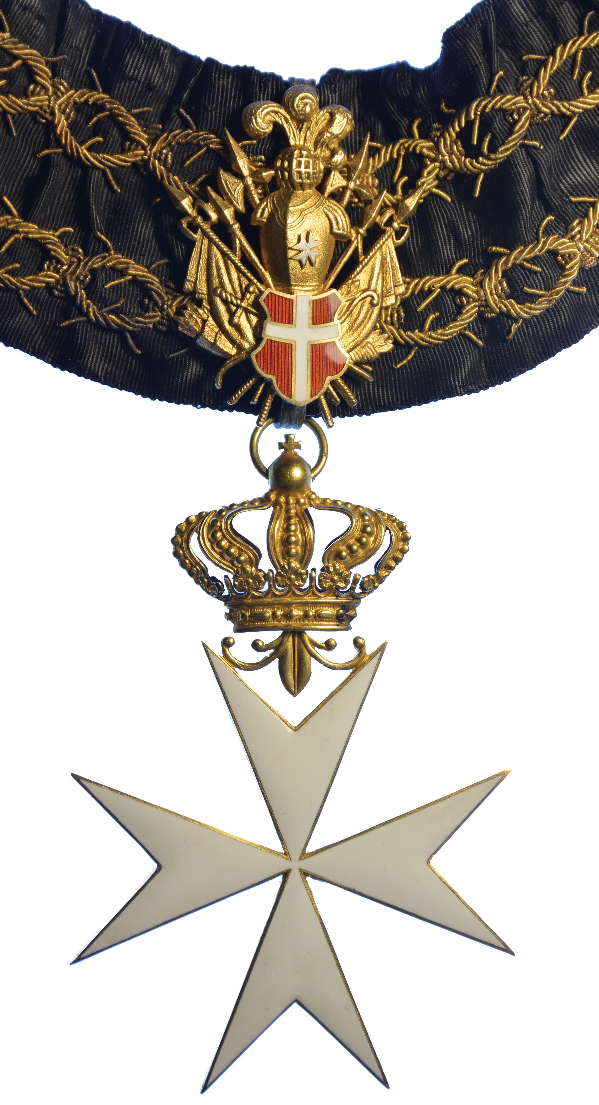 Sovrano Militare Ordine di Malta. Onorificenza con Nastro.