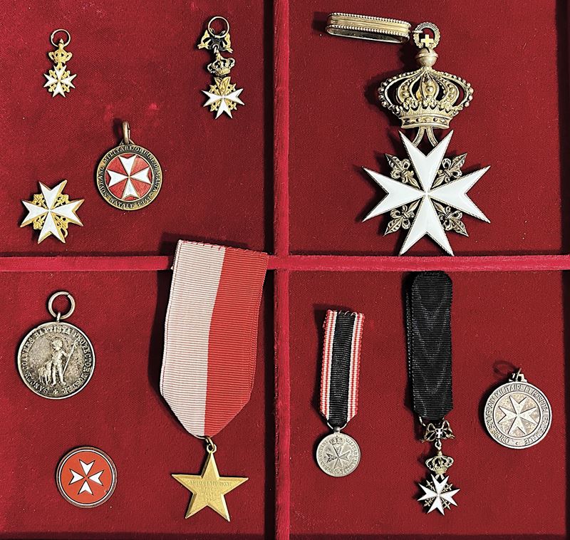 SOVRANO MILITARE ORDINE DI MALTA. Lotto di undici medaglie.  - Asta Numismatica - Cambi Casa d'Aste