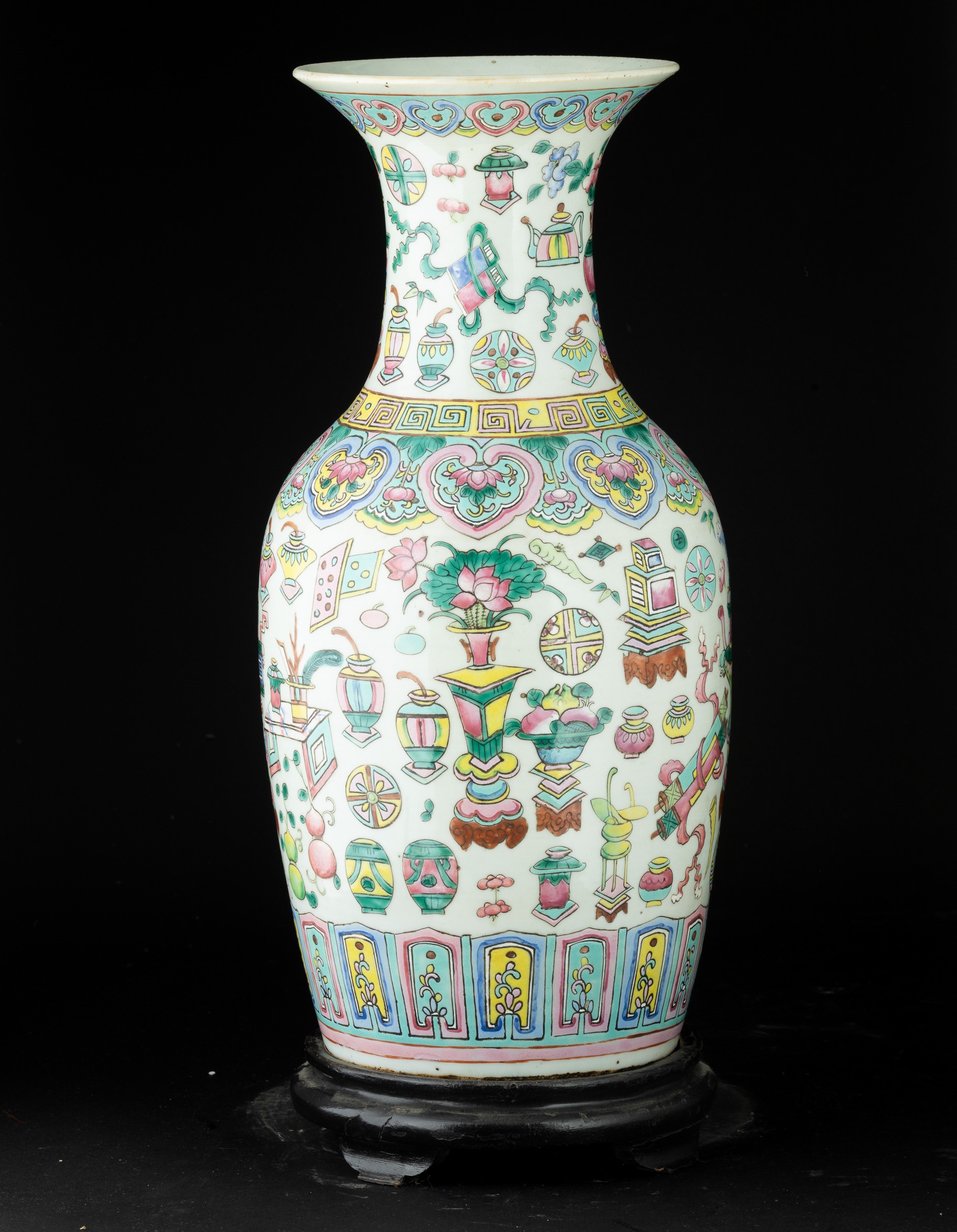 Vaso in Porcellana Famiglia Rosa, Cina, Dinastia Qing, XIX Secolo