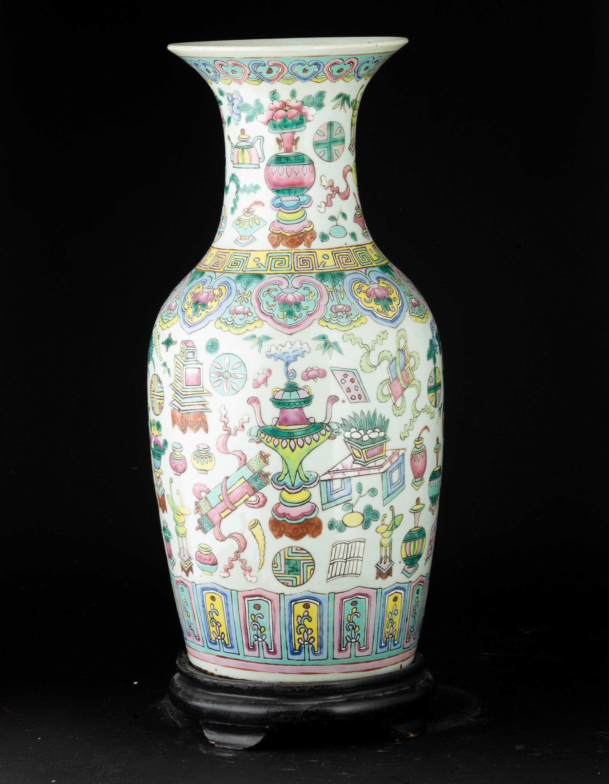 Vaso in Porcellana Famiglia Rosa, Cina, Dinastia Qing, XIX Secolo