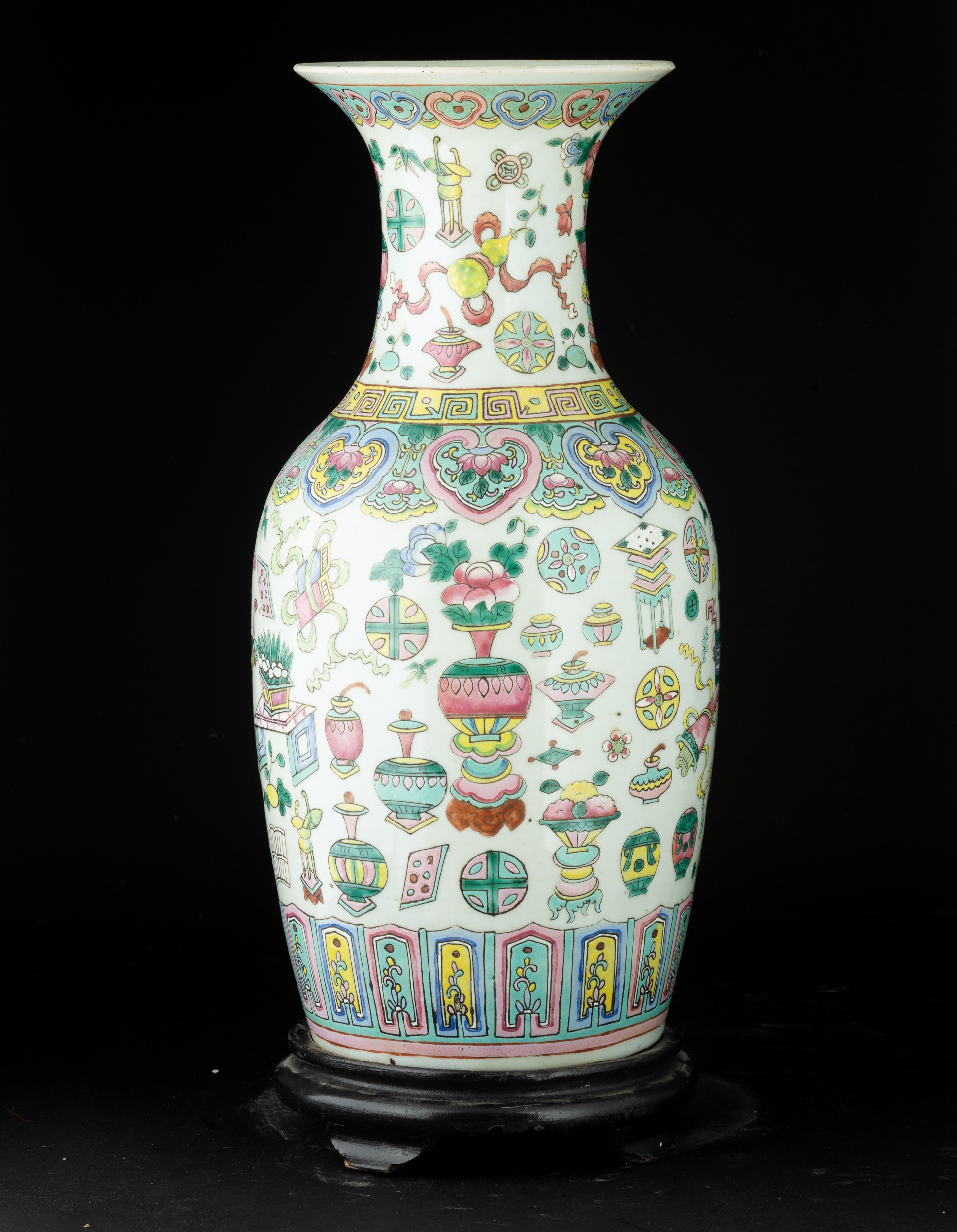 Vaso in Porcellana Famiglia Rosa, Cina, Dinastia Qing, XIX Secolo