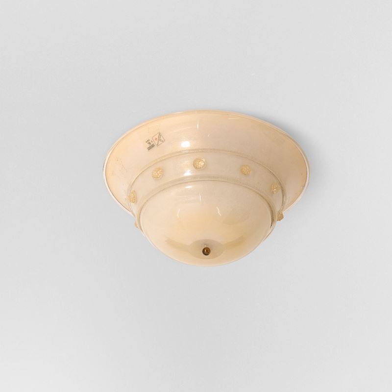Barovier e Toso : Lampada a plafone  - Auction Design Lab - Cambi Casa d'Aste