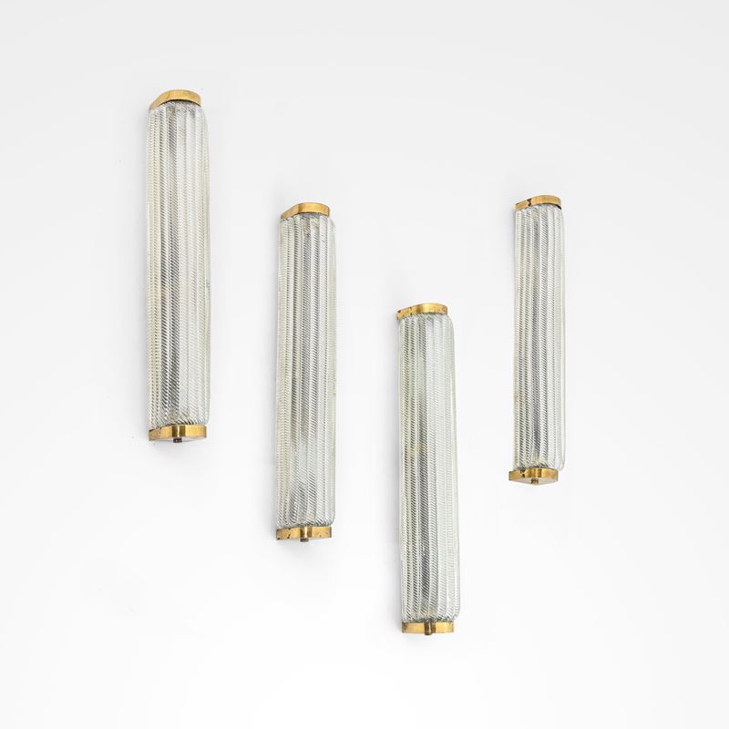 Venini : Quattro lampade a parete  - Auction Design 200 - Cambi Casa d'Aste