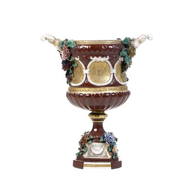 Vaso Biansato. Germania, Manifattura della Turingia, XX Secolo.