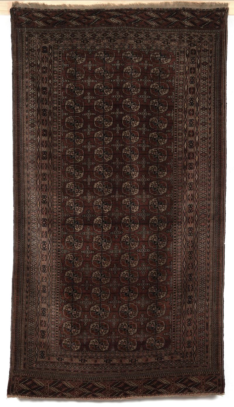 Tappeto ovest Turkestan inizio XX secolo  - Auction Fine Carpets - Cambi Casa d'Aste