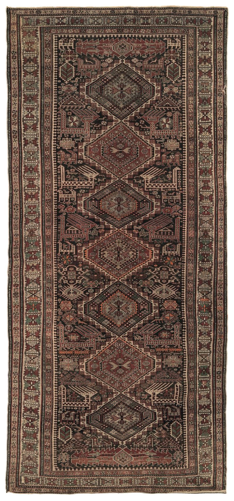 Tappeto Shirvan Caucaso, inizio XX secolo  - Asta Tappeti Antichi - Cambi Casa d'Aste