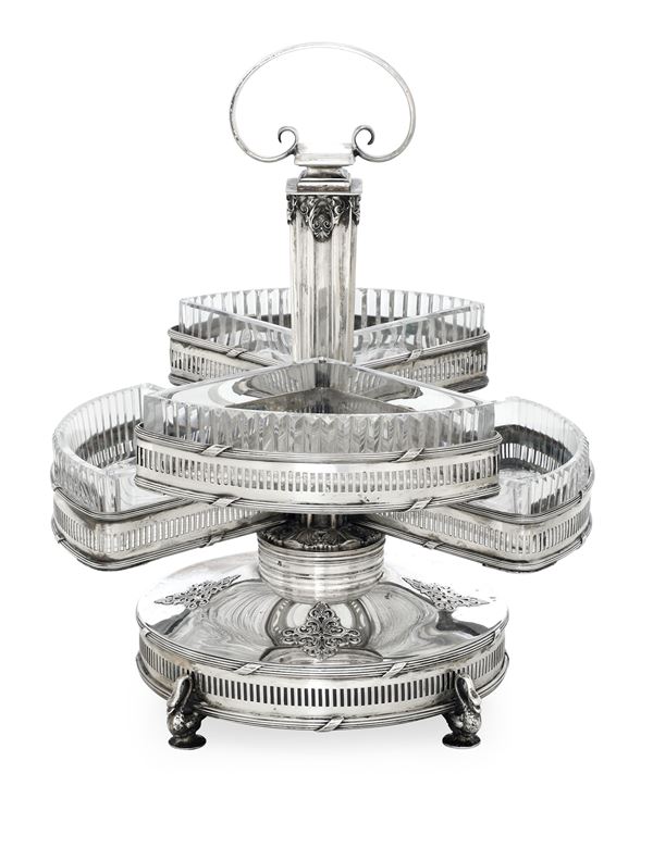 Antipastiera. Argenteria milanese del XX secolo, argentiere Pietro De Vecchi & Primo Cattaneo