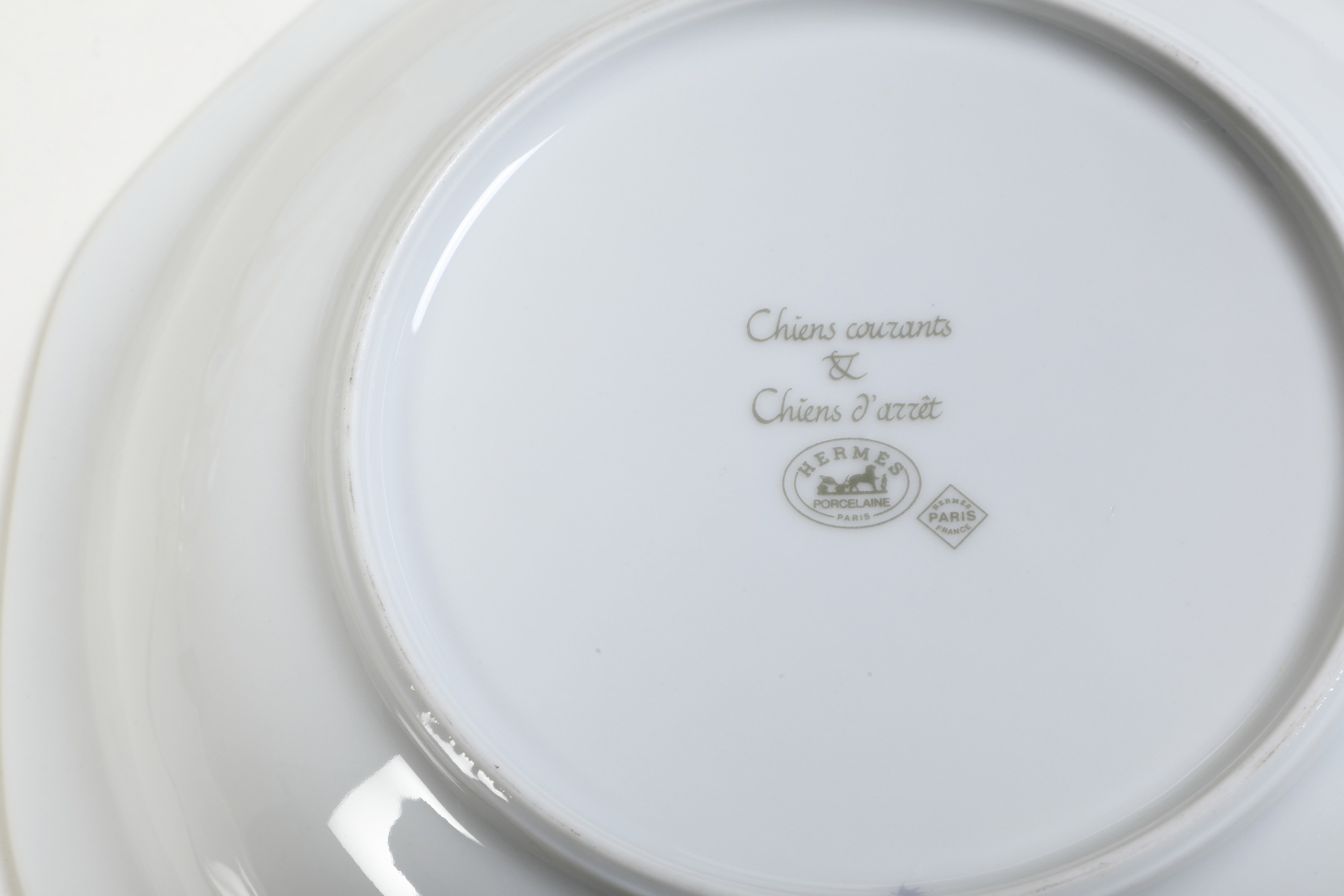 Servizio da Tavola Hermès “chiens Courants & Chiens D’arrêt”francia, Manifattura di Limoges, per ...
