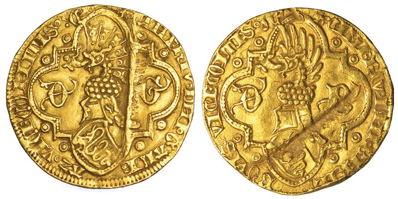 MILANO. BERNABO' E GALEAZZO II VISCONTI, 1354-1378. Fiorino.  - Auction Numismatics - Cambi Casa d'Aste